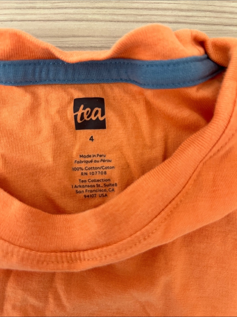 Tea Collection Orange Long-Sleeve Dog Graphic Tee - Picture 2 of 3